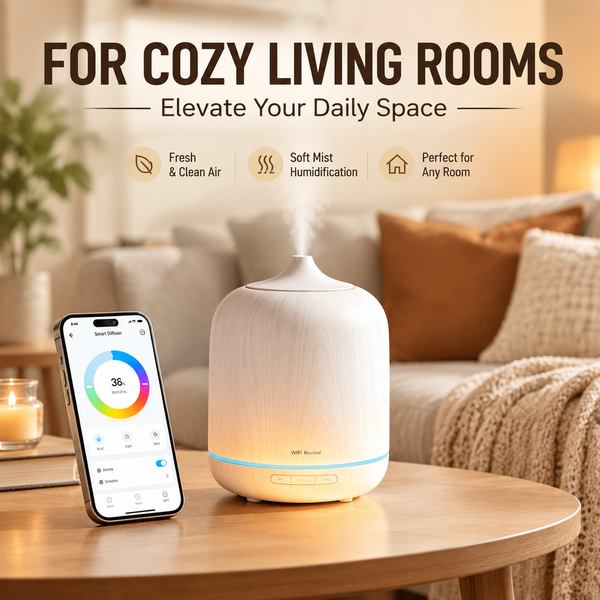 Smart Diffuser with Scheduling - MistAirHome Smart WiFi Diffuser Product Best Smart Diffuser with Scheduling Manufacturer | Mexico Export - CE/FCC/RoHS MistAirHome