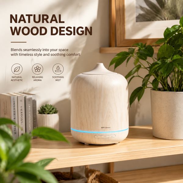 MistAirHome MA-WD500 Smart WiFi Diffuser — Connected Aromatherapy Manufacturing Excellence MA-WD500 Smart WiFi Essential Oil Diffuser for Dallas