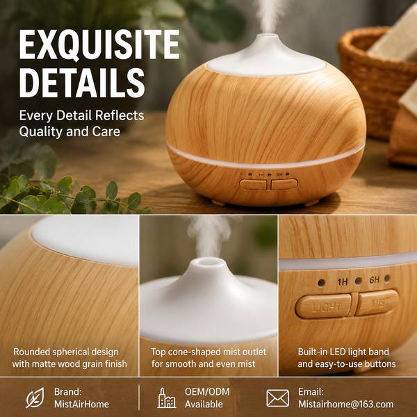 Mini Diffuser with 7 Color Changing LED - MistAirHome Mini Diffuser and Aromatherapy Product Best Mini Diffuser with 7 Color Changing LED Manufacturer | Germany Export - CE Certified MistAirHome