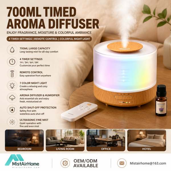 Wi-Fi Diffuser with Timer for Romania: Premium Quality by MistAir Home China Factory