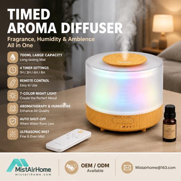 Best Programmable Timer Diffuser with Memory Manufacturer | Canada Export - CE Certified MistAirHome