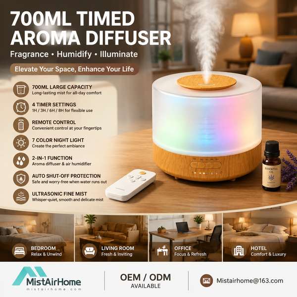 Best Ultrasonic Diffuser with Timer Manufacturer | Netherlands Export - CE Certified MistAirHome