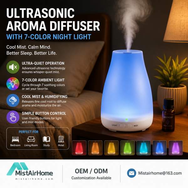 MistAir Home China Factory Floor Cool Mist Diffuser Floor Cool Mist Diffuser by MistAir Home
