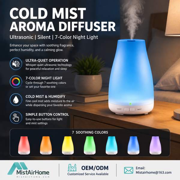 Best Ultrasonic Cool Mist Aroma Diffuser Manufacturer | Australia Export - CE Certified MistAirHome