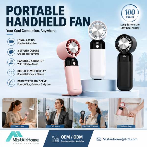 Phone Holder Desk Fan - MistAirHome Portable Fan OEM Manufacturer in China Best Phone Holder Desk Fan Manufacturer | Mexico City, Mexico - CE RoHS MistAirHome