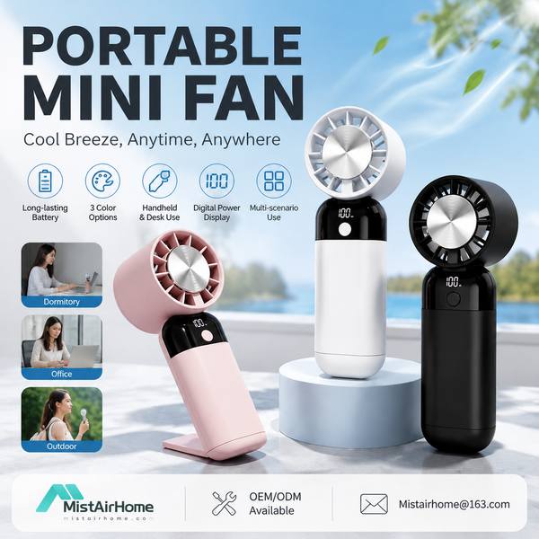 Best Fan with Power Bank Manufacturer | Sydney, Australia - CE RoHS MistAirHome