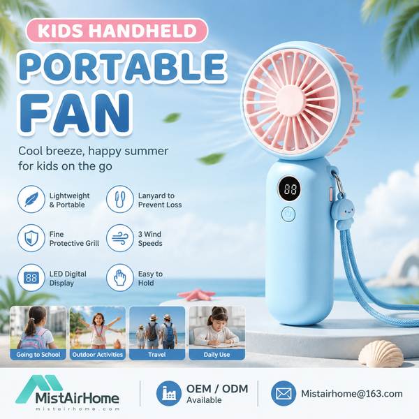 Best Kids Misting Spray Fan Manufacturer | Madrid, Spain - CE RoHS MistAirHome