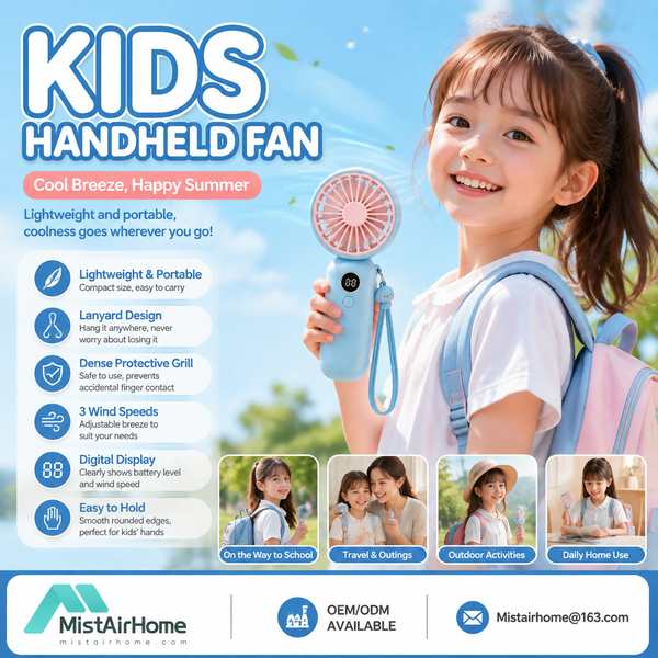 Best Private Label Kids Fan Program Manufacturer | Santiago, Chile - CE RoHS MistAirHome
