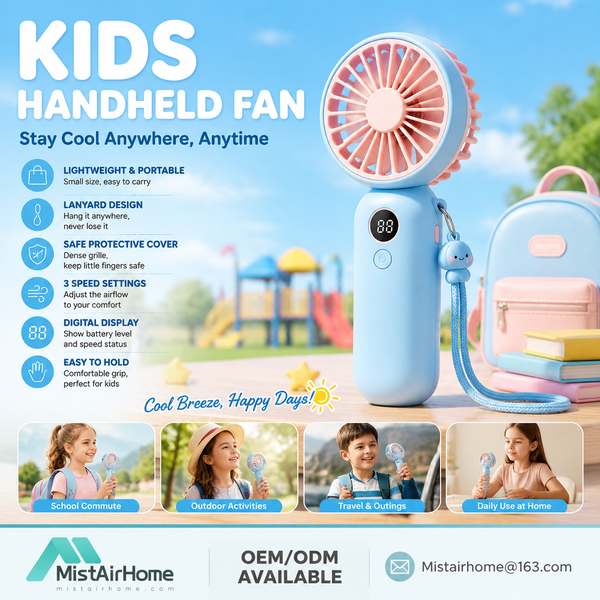 Best Stroller Clip Fan with Flexible Tripod Manufacturer | Amsterdam, Netherlands - CE RoHS MistAirH