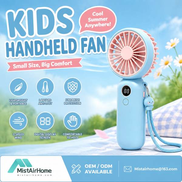 Clip-On Stroller Fan for Jordan: Safe & Cute Kids Fan by MistAirHome China Factory