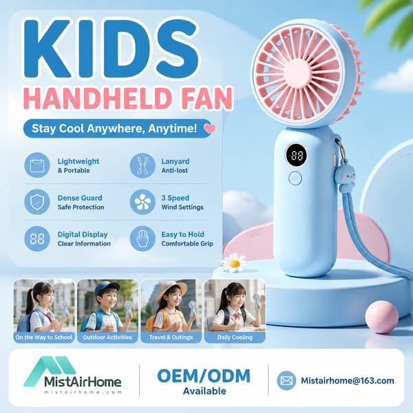Best Cute Kids Desk Fan Manufacturer | Rome, Italy - CE RoHS MistAirHome