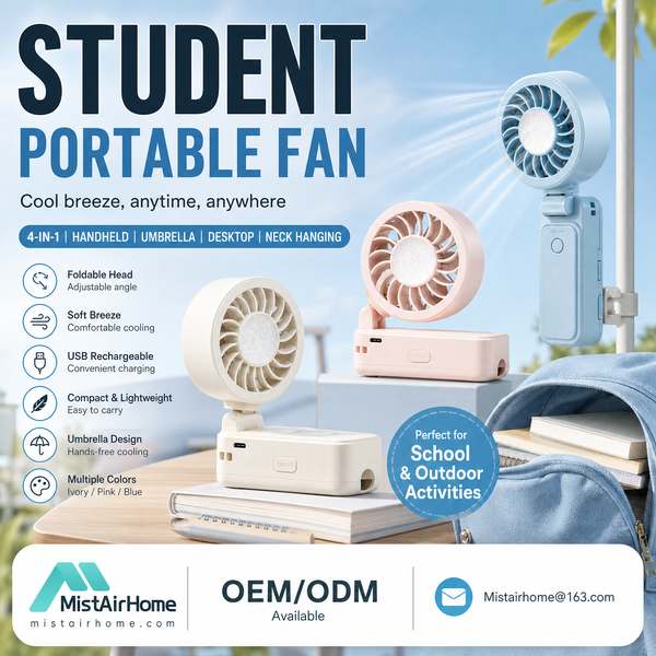 SF-400 USB-C PD fast charge fan Student Fan for Bucharest