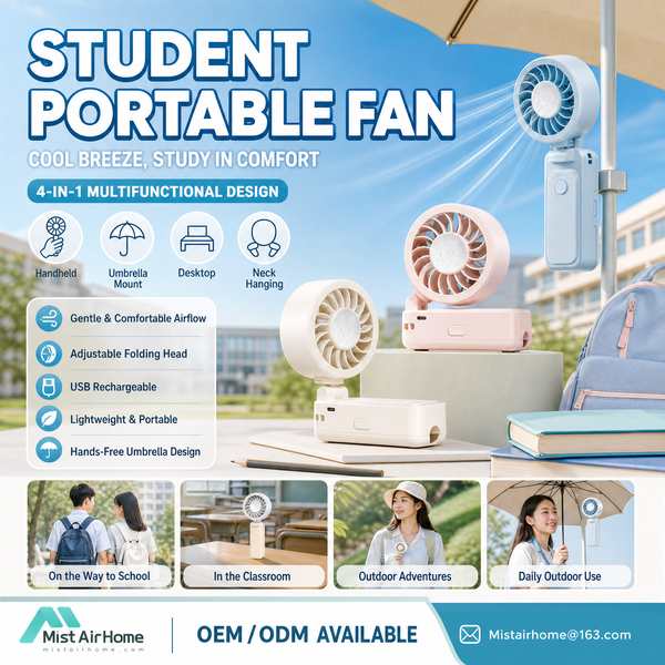 Best Neck Strap Fan Manufacturer | Berlin, Germany - CE RoHS MistAirHome