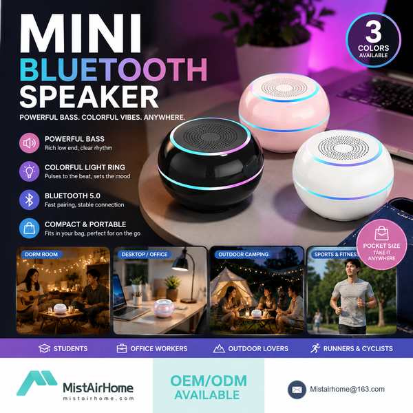 Best IPX7 Outdoor Portable Speaker Manufacturer | Lisbon, Portugal - CE FCC MistAirHome