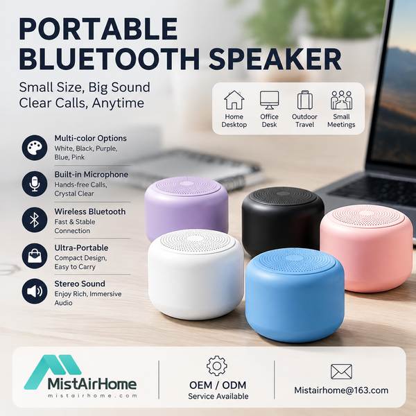 MAS-500 Oval Bass Portable Bluetooth Speaker - IPX6 waterproof, 20-hour playtime, 15 W RMS, Factory Direct TWS Portable Speaker for Bucharest, Romania