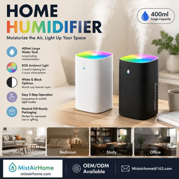 MH-2400 Console Whole House Tower Humidifier — 5L tank / 40h runtime, Factory Direct APP Controlled Humidifier for New Delhi, India