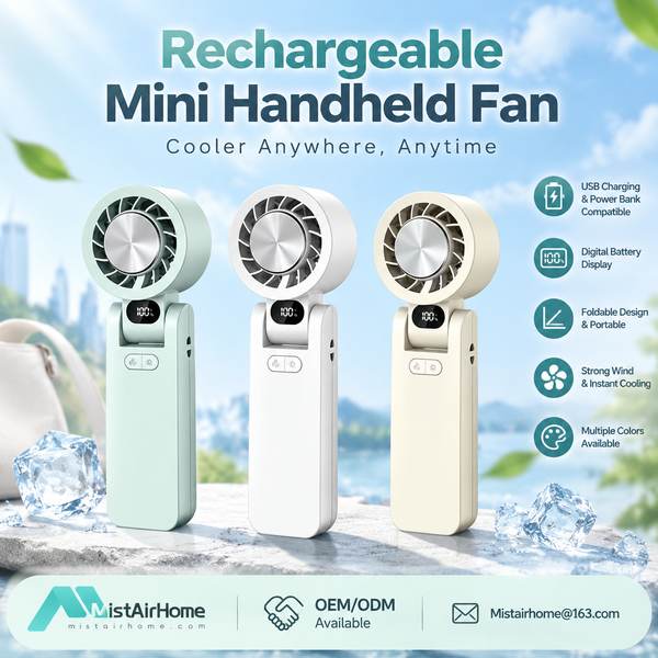 25dB Fan for Czech Republic Buyers: Rechargeable Fan Export by Mistairhome China Factory