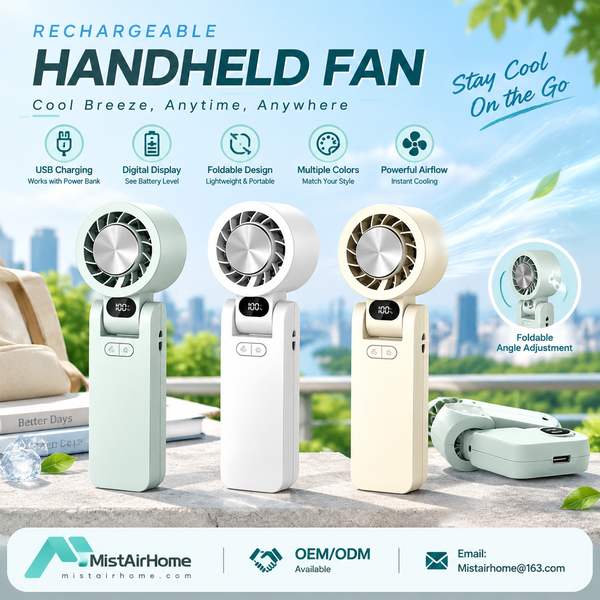 RF-600 hands-free neck cooling fan Rechargeable Fan for Bucharest