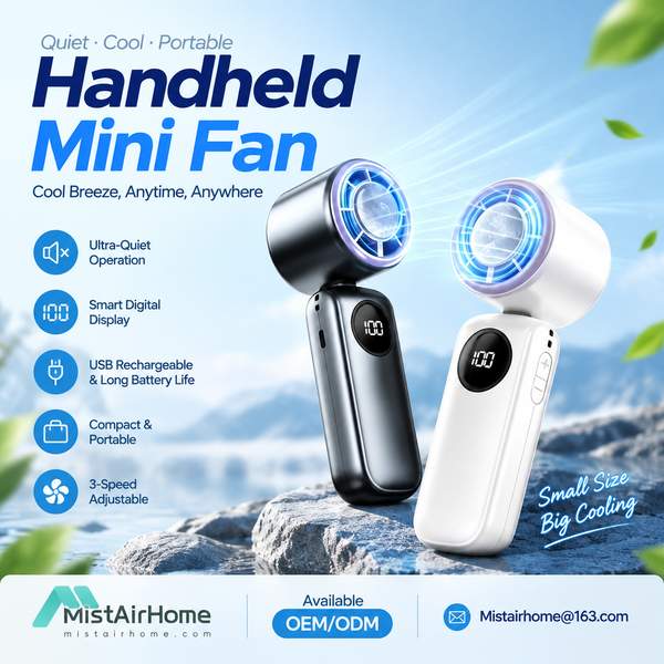 Portable Strong Fan Dorm Room Edition for Australia and New Zealand Buyers: Rechargeable Fan Export 
