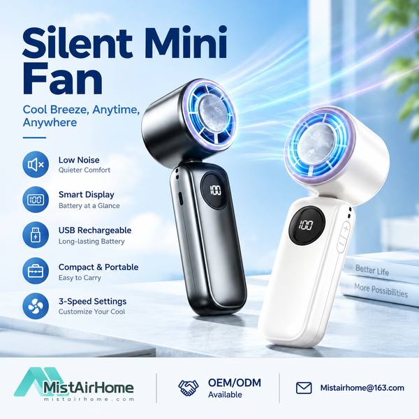 Best Handheld Mini Fan Manufacturer | Sao Paulo, Brazil - CE FCC MistAirHome