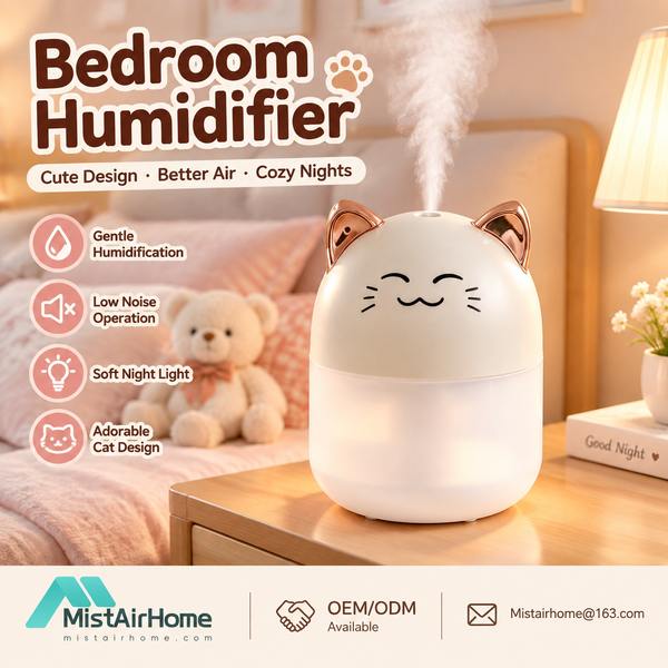Bedroom Humidifier for Dry Air for New Zealand Buyers (WL-BH03W PRO): Mistairhome Bedroom Humidifier