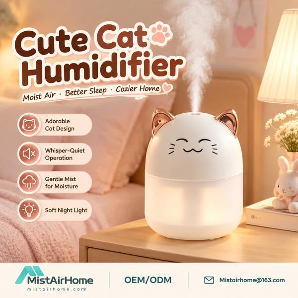 Apartment Humidifier for Hungary Buyers (WL-BH03C PRO): Mistairhome Bedroom Humidifier Export by Wan