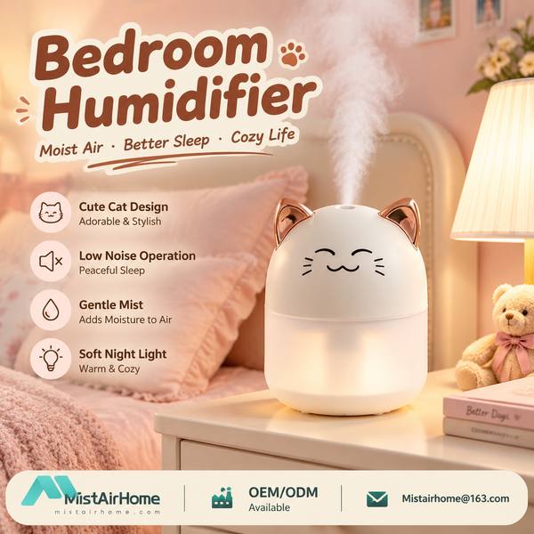 Best Ultrasonic Bedroom Humidifier Manufacturer | New York, United States - CE FCC MistAirHome