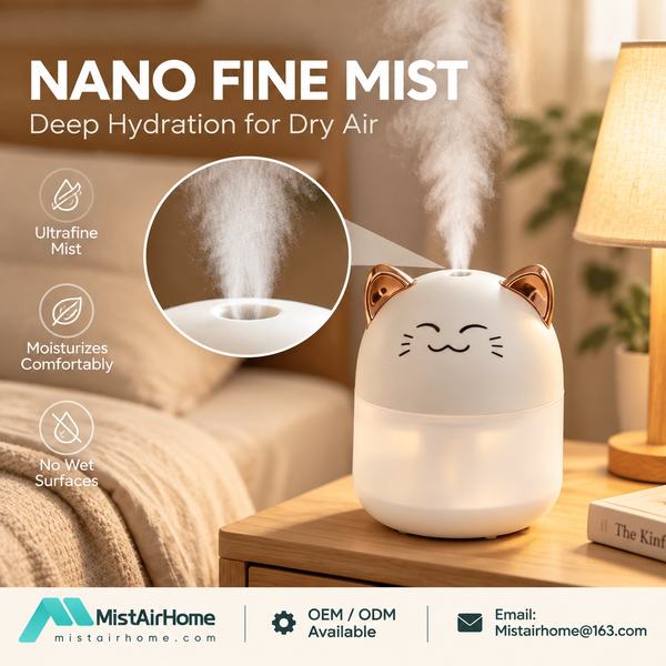 BH-700 Hybrid Warm-Cool Mist Sleep Humidifier - MistAirHome factory direct bedroom humidifier for San Antonio BH-700 Hybrid Warm-Cool Mist Sleep Humidifier bedroom humidifier for San Antonio wholesale buyers