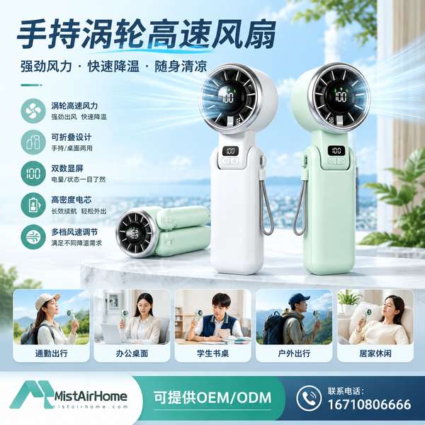 Best Handheld Turbo Fan Manufacturer | San Jose, Costa Rica - CE FCC MistAirHome