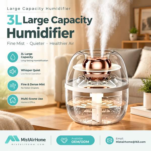 Living Room Humidifier for Foyer for Russia Buyers (WL-HC03 PRO): Mistairhome Large Capacity Humidif