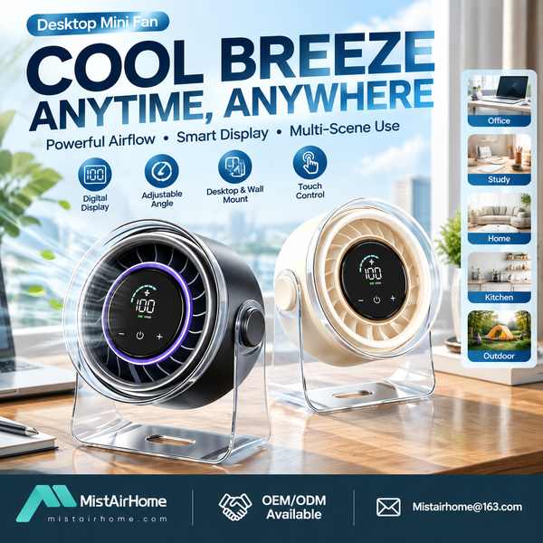 DF-100 6 Inch USB Desk Fan - MistAirHome factory direct desk fan for Los Angeles DF-100 6 Inch USB Desk Fan desk fan for Los Angeles wholesale buyers