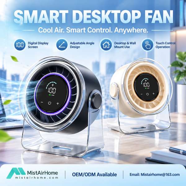 40dB Desk Fan for Czech Republic Buyers (WL-DF05B PRO): Mistairhome Desk Fan Export by Wanlin China 