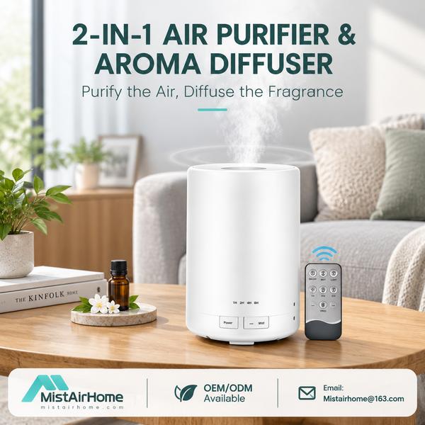 Voice Control Air Purifier with Scent for South Africa Buyers (WL-AP06M PLUS): Mistairhome Purifier 