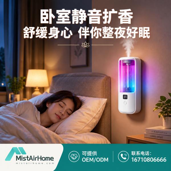 Silent Waterless Diffuser for Thin Walls for France Buyers (WL-WD08M PLUS): Mistairhome Waterless Di