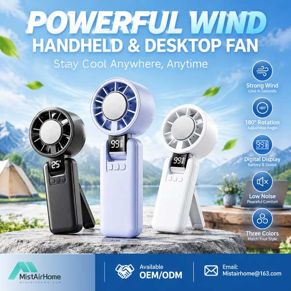 Best Foldable High Power Fan OEM Manufacturer | Bergen, Norway - CE FCC MistAirHome