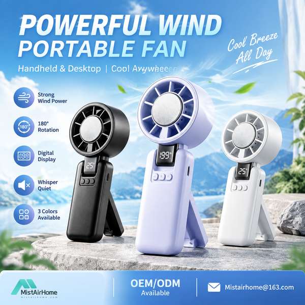 VF-800 Outdoor Turbo Camping Fan high power mini fan for Bergen wholesale buyers