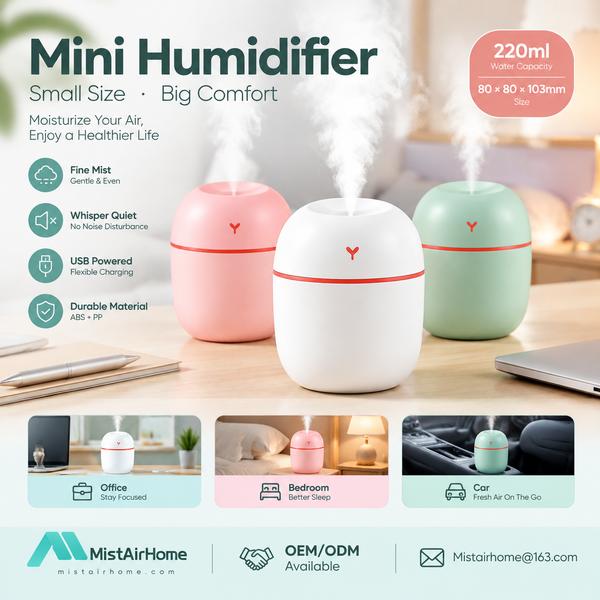 Best Mini Humidifier OEM Manufacturer | Bergen, Norway - CE CB MistAirHome