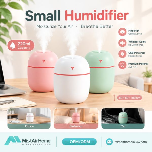 Desktop Humidifier for Allergies for Netherlands Buyers (WL-SH01U PLUS): Mistairhome Small Humidifie