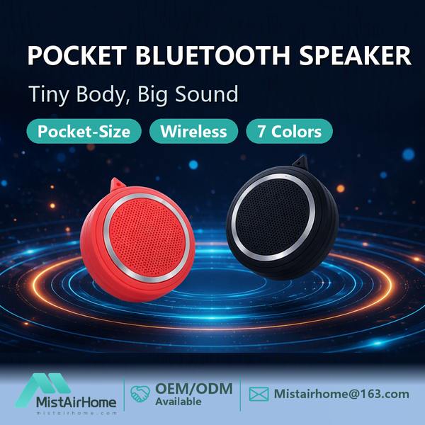 Outdoor Speaker IPX7 for South Africa Buyers (WL-PBS03C PLUS): Mistairhome Pocket Bluetooth Speaker 