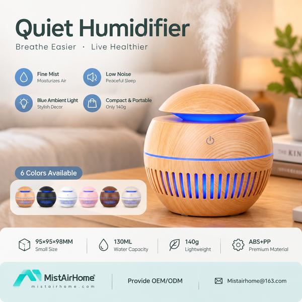 QH-100 300 mL Mini Quiet Humidifier - MistAirHome factory direct quiet humidifier for Chicago QH-100 300 mL Mini Quiet Humidifier quiet humidifier for Chicago wholesale buyers