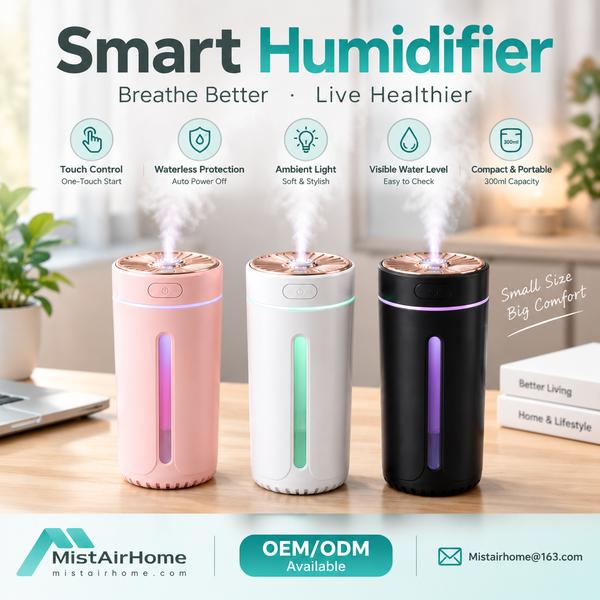Humidifier with 1-12 Hour Timer for Israel Buyers (WL-SM06T PLUS): Mistairhome Smart Humidifier Expo
